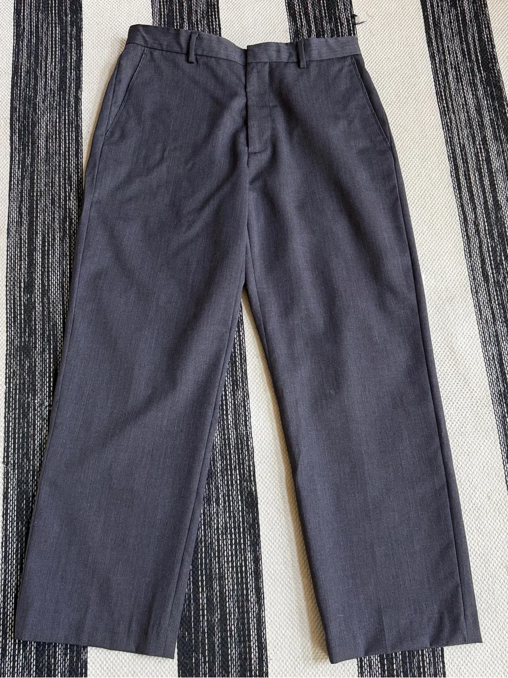 Banana Republic Men's Dark Charcoal Wool Chino Dress Pants Size W33x L32